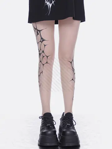 Bodystocking Tights With Pattern Pantyhose Emo Gothic Lolita Stockings for Women Punk Harajuku Theights Fetish Sissy sexxy Shoopy Bangladesh (New)