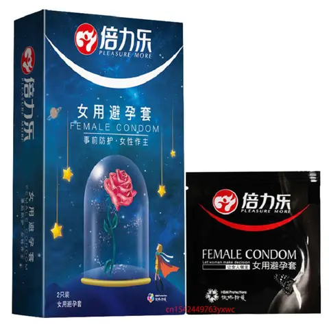 2PCS Women s Condomss Latex Rubber Vaginal Sleeves Rings Wearing Orgasm Safer Fama Condomss Contraception sexx GoodsFor Adults 18 Bangladesh (New)