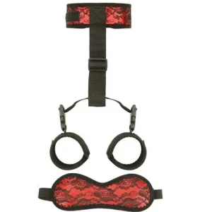 Adjustable Handcuffs And Blindfold Adult sexx Toys For Women Couples Collar Erotic Bdsm Bondage Set No Vibratorr Games sexx Shop Bangladesh (New)