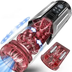 Telescopic Rotation Masturbator Cup Sucking Peniss Pump Pocket Pussyy Blowjob sexx Toys Stroker Piston Automatic Mastubator for Men Bangladesh (New)