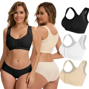 Women Adjustable Front Closure Bras Firm Compression Tank Top Shapewear Bustier High Stretch Breathable Sport Vest sexxy Lingerie Bangladesh (New)