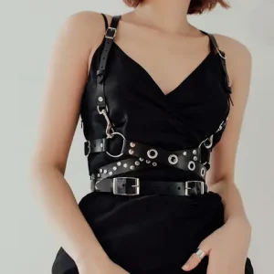 Women Fashion Belt Corsett Belt Street Style Leather Lingerie Chest Harness Punk Rock Leather Belt Gothic Accessories Clothing Bangladesh (New)
