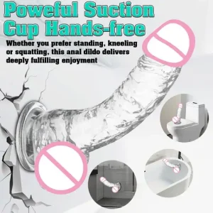 Soft Jelly Dildo Different Sizes Transparent Realistic Fake Dick Peniss with Suction Cup G Spot Vagina Massage sexx Toy for Women Bangladesh (New)