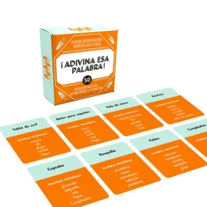 Spanish Word Guessing Board Game – 50 Vocabulary Cards Language Learning Party Game For Adults Teens Christmas New Year Gif Bangladesh (New)