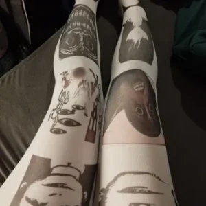 Sissy Stockings Y2k Tights Women Pantyhose Fetish Gothic Lolita Bodystocking Punk Harajuku Theights Tights With Pattern Emo sexxy Bangladesh (New)